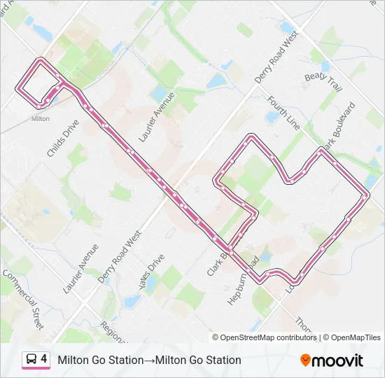 4 Bus Line Map
