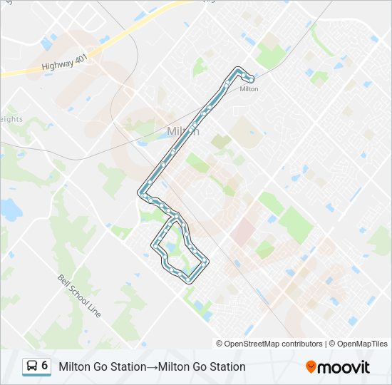 6 Bus Line Map