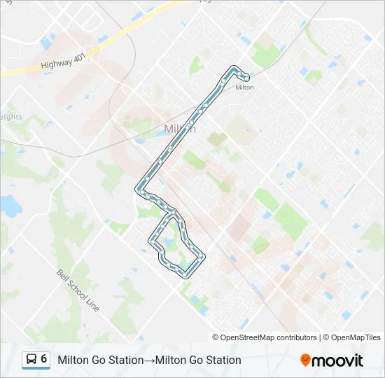6 Bus Line Map