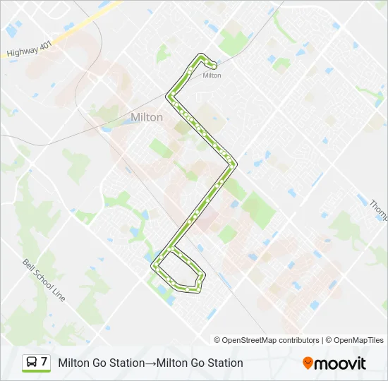 7 Bus Line Map