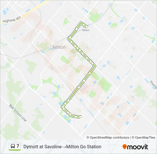 7 Bus Line Map