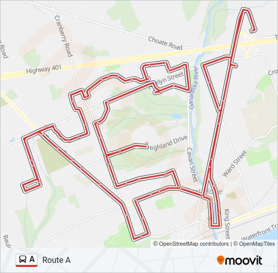 A Bus Line Map