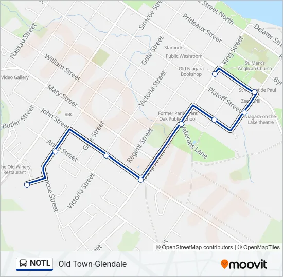 NOTL Bus Line Map
