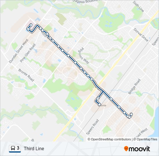 3 Bus Line Map