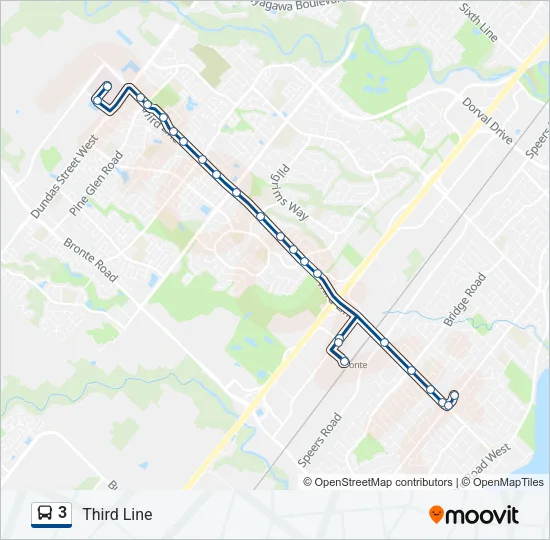 3 Bus Line Map