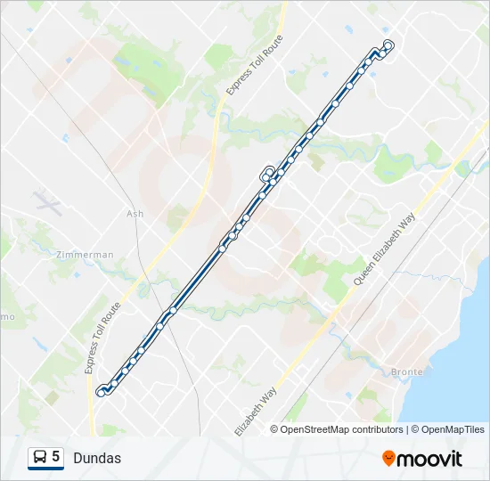 5 Bus Line Map