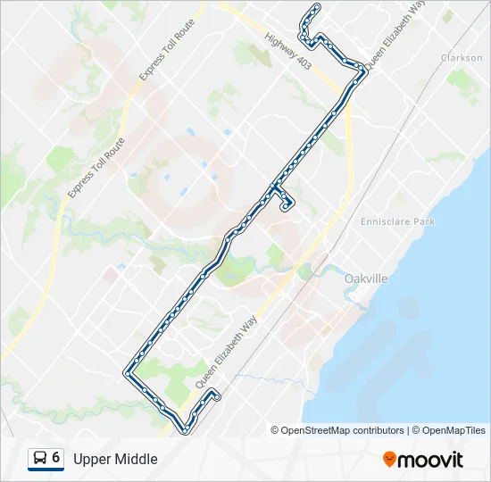 6 Bus Line Map