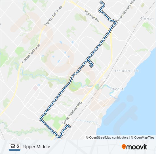 6 Bus Line Map