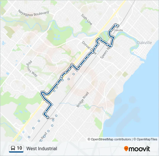 10 Bus Line Map