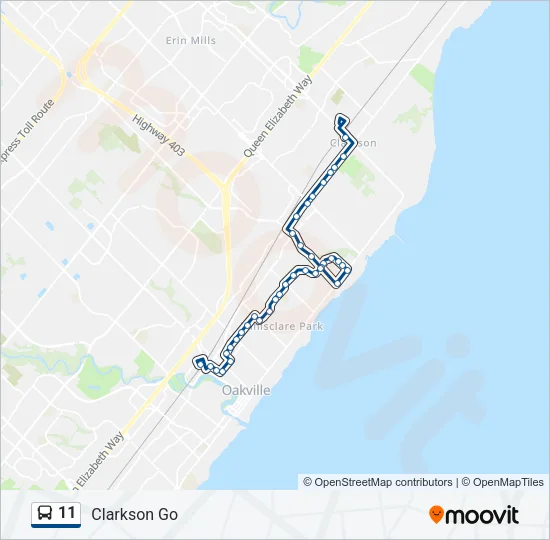 11 Bus Line Map