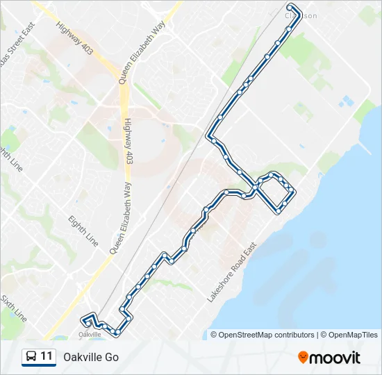 11 Bus Line Map