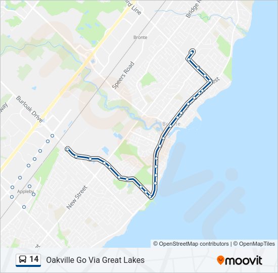 14 Bus Line Map