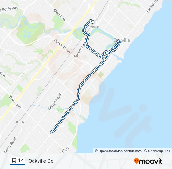 14 Bus Line Map