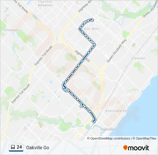 24 Bus Line Map