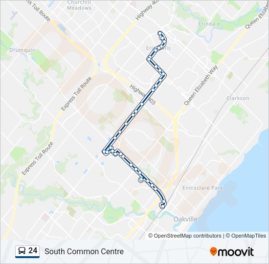 24 Bus Line Map