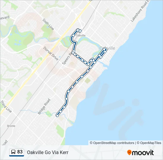 83 Bus Line Map