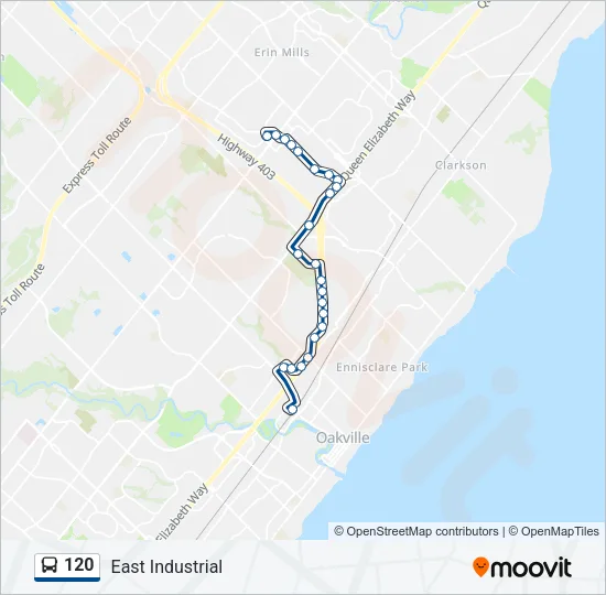 120 Bus Line Map