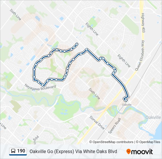190 Bus Line Map
