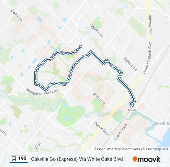 190 Bus Line Map