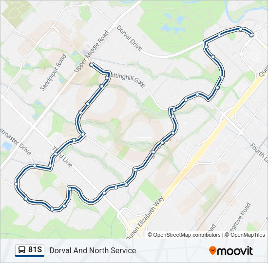 81S Bus Line Map