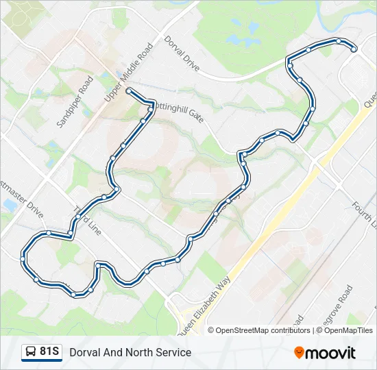 81S Bus Line Map