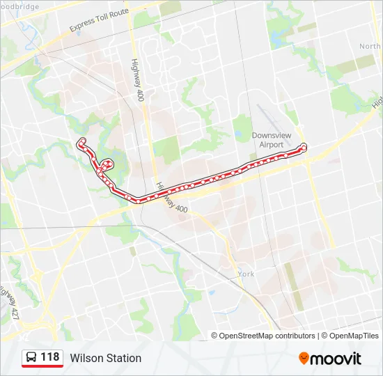 118 Bus Line Map