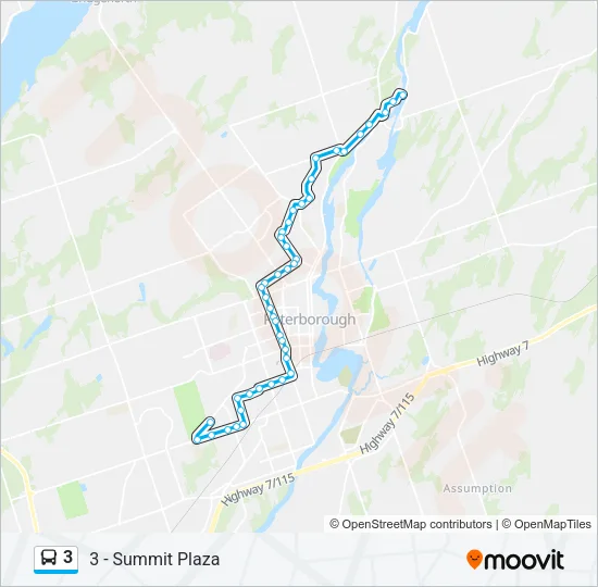 3 Bus Line Map
