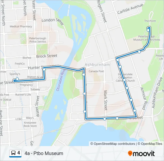 4 Bus Line Map