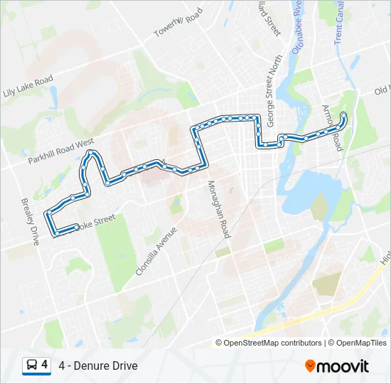 4 Bus Line Map