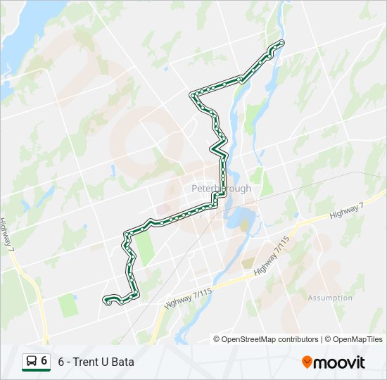 6 Bus Line Map