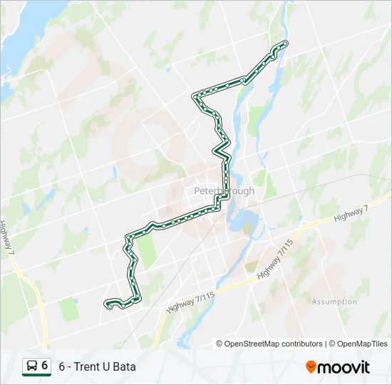 6 Bus Line Map