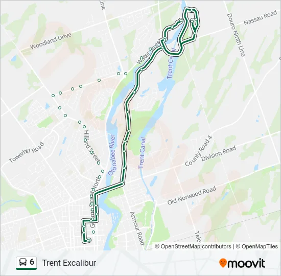 6 Bus Line Map