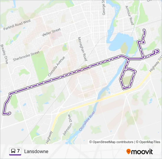 7 Bus Line Map
