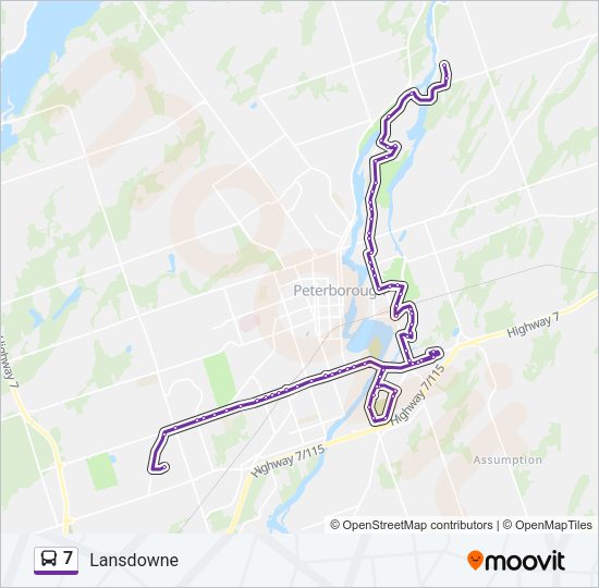 7 Bus Line Map