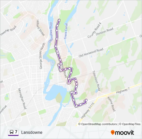 7 Bus Line Map