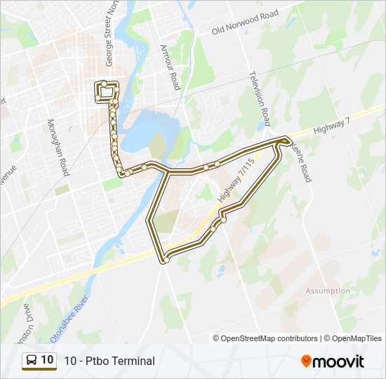 10 Bus Line Map