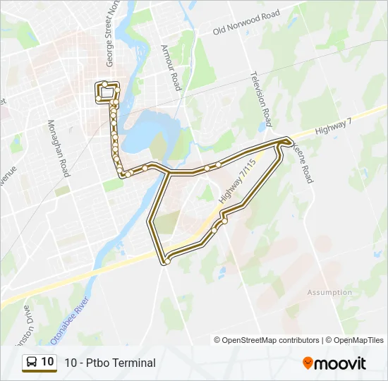 10 Bus Line Map