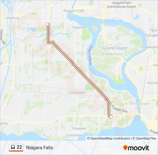 22 Bus Line Map