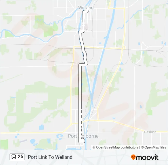 25 Bus Line Map