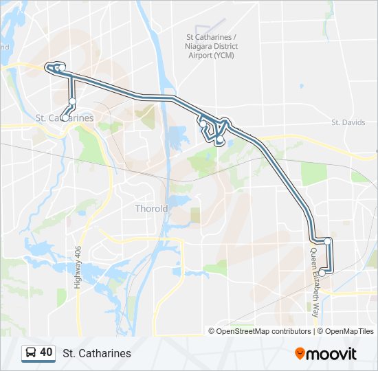 40 bus Line Map