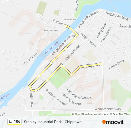 106 Bus Line Map