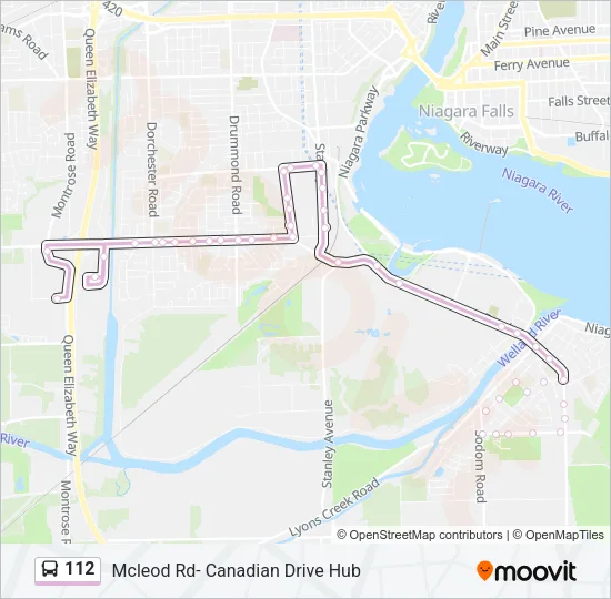 112 Bus Line Map