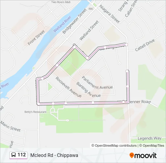 112 Bus Line Map