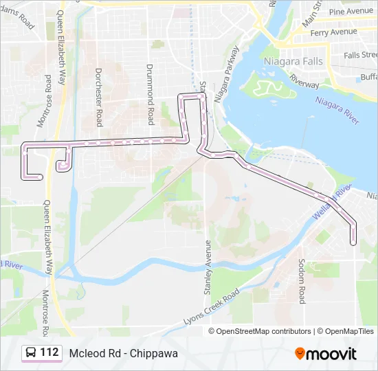 112 Bus Line Map