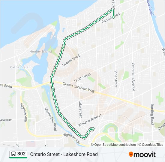 302 Bus Line Map