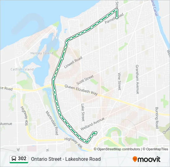 302 Bus Line Map
