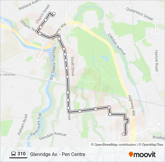 310 Bus Line Map