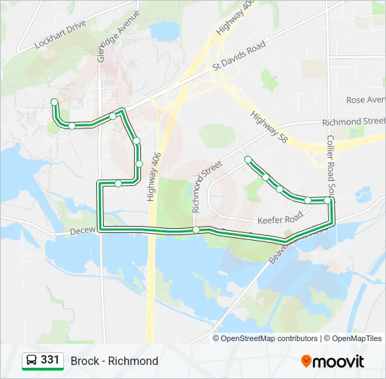 331 Bus Line Map