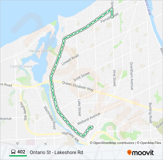 402 Bus Line Map