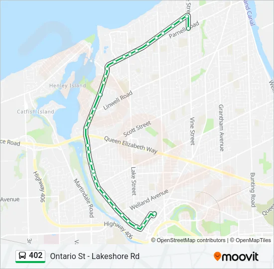402 Bus Line Map